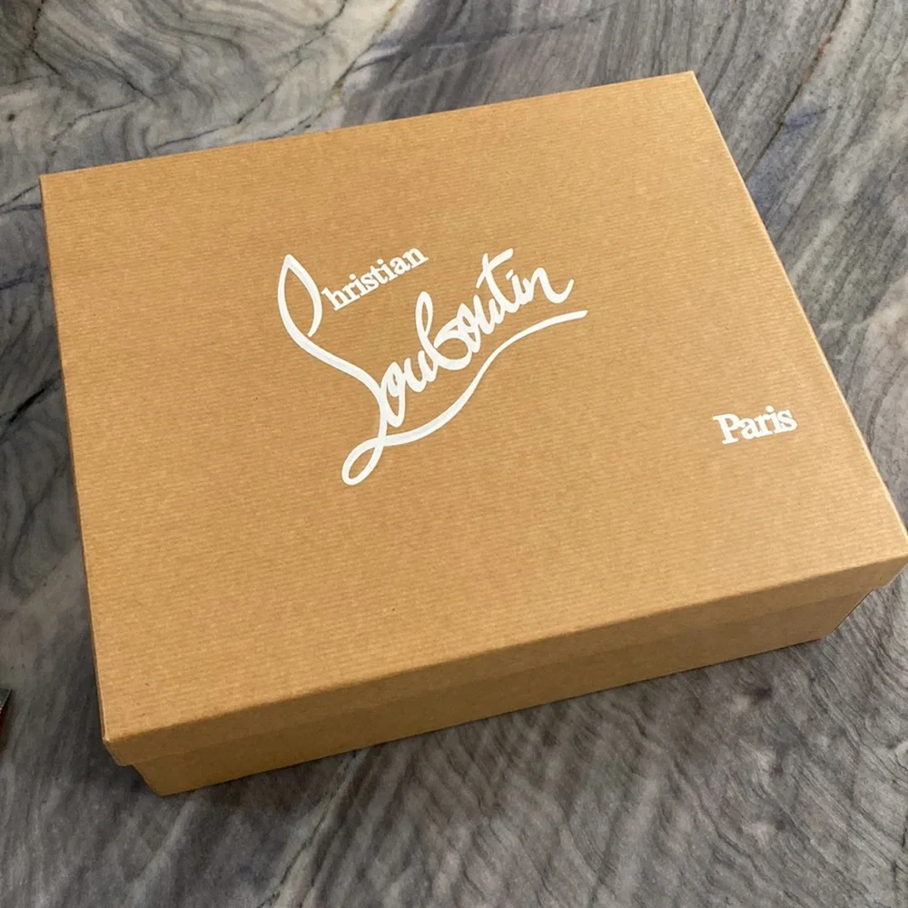 Christian Louboutin Moniquissima Paisley Red Sole Slide Sandal | Used Once - Picture 11 of 16